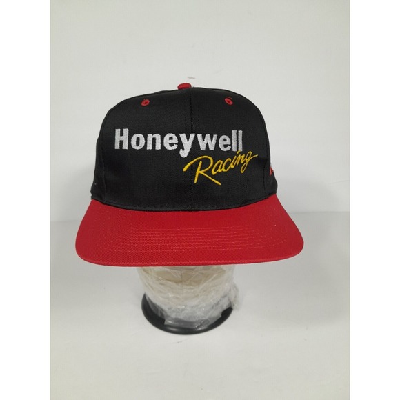 Vintage 90s Nascar HONEYWELL Racing  Crew  Phil Parsons # 10 Snapback Hats Nwot - Picture 2 of 6